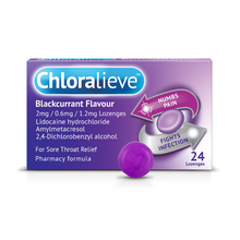 Chloralieve Blackcurrant Lozenges